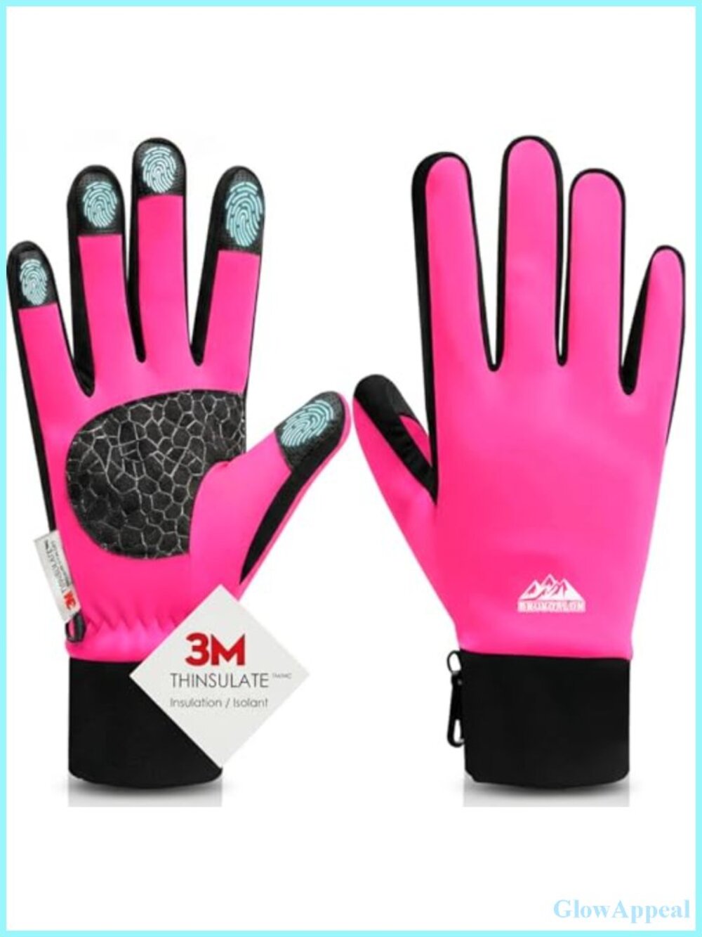 Winter Gloves with 3M Thermal Insulation, Lycra Fabric, Touchscreen, Anti-Slip